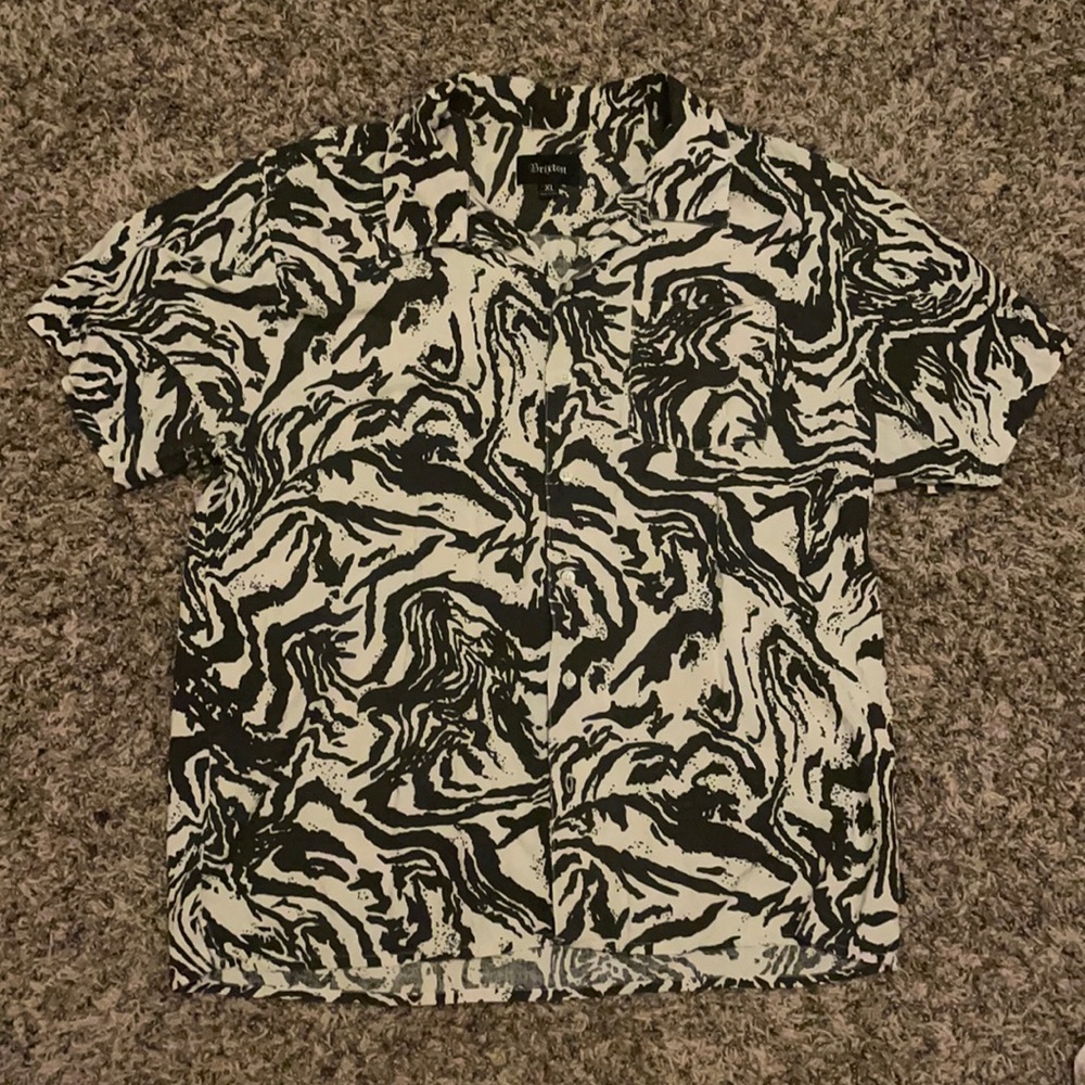 Brixton XL Zebra print shirt